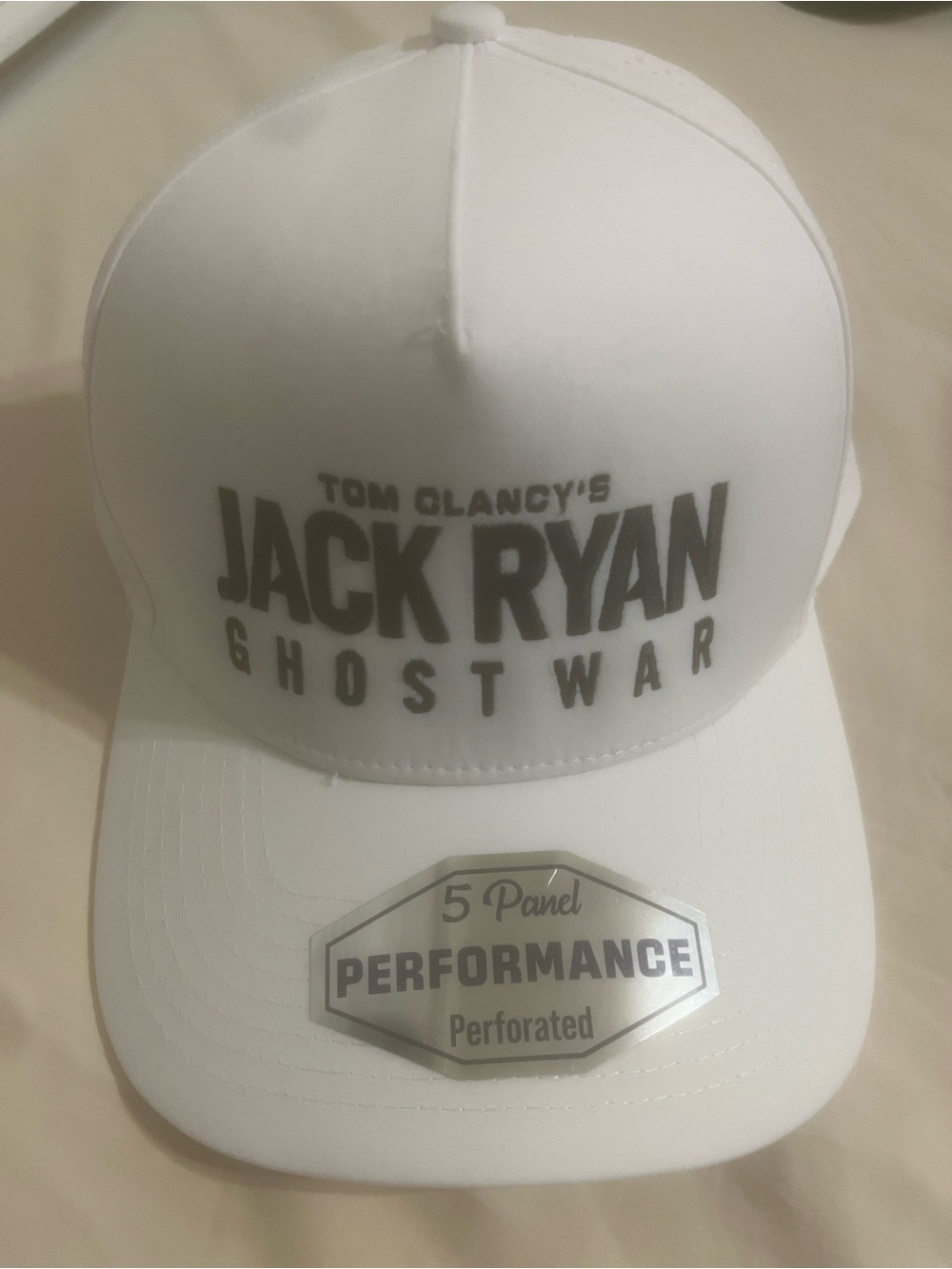 Tom Clancy Cap Hat NEW GHOST WAR Jack Ryan Cap Black White with sticker